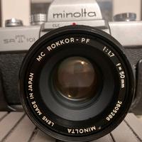 MINOLTA SRT 101 obiettivo 50 mm 1:1,7 Rokkor