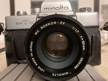 MINOLTA SRT 101 obiettivo 50 mm 1:1,7 Rokkor