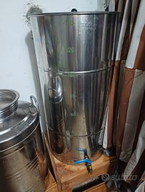 Contenitore inox per olio