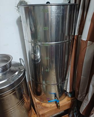 Contenitore inox per olio