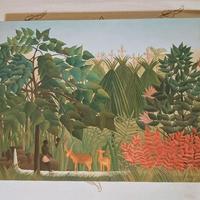 Henri Rousseau - La cascata - stampa su tela