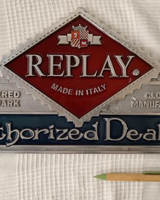 Banner vintage in metallo Replay jeans