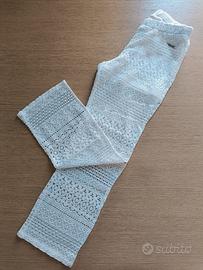 pantalone bambina pizzo