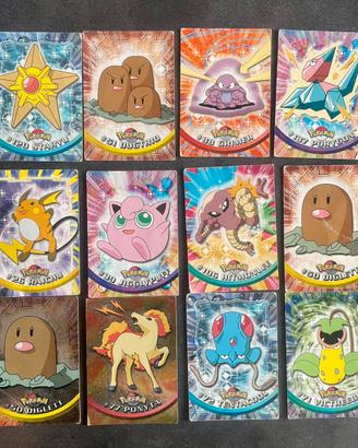 🔴 Lotto 12 carte Pokémon Topps Foil (1999)🇮🇹