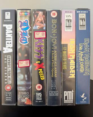 VHS varie ROCK e METAL