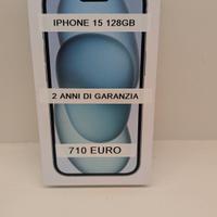 iPhone 15 128GB nero nuovo promo