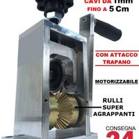 Macchina spelacavi recupero rame soldi sguainacavi