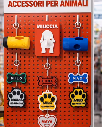Accessori personalizzati  per cani e gatti in 3D