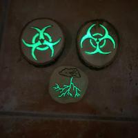 ciocchetti di legno fosforescenti