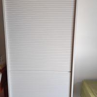 armadio credenza a serranda bianco 