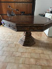 Tavolo ottagonale ciliegio