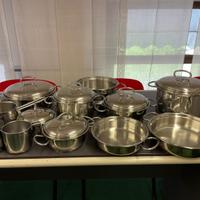 Batteria pentole aeternum inox 18/10 made in Italy