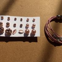 9 paia di meravigliosi orecchini più bracciale