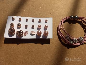 9 paia di meravigliosi orecchini più bracciale