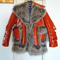 Giacca ecopelle verniciata originale Marco Rambald