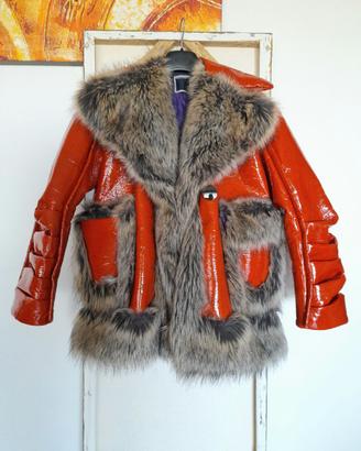 Giacca ecopelle verniciata originale Marco Rambald