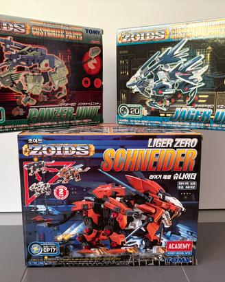 Zoids Liger Zero Schneider + Jaeger Unit  + Panzer