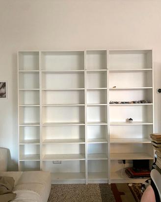 4 moduli BILLY ikea con rialzo superiore