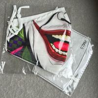 Mascherina in stoffa con filtro – sorriso Joker