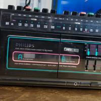 Radio cassette vintage Philips D8198/32R 2 piastre