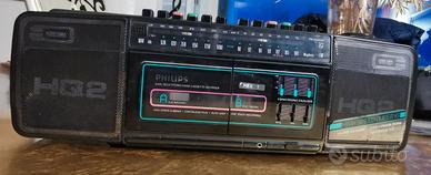 Radio cassette vintage Philips D8198/32R 2 piastre