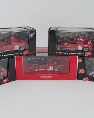 LOT 5 MINICHAMPS BRUMM ALFA ROMEO 33 TT 12