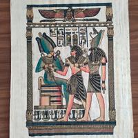 Dipinto a mano su Papiro Egiziano 