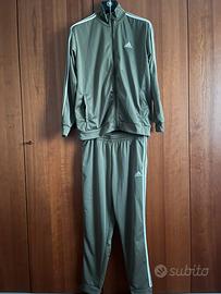 Tuta Adidas Tg XL verde militare Sports In vendita a Novara