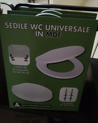 Sedile Tavoletta bagno wc universale mdf (legno) 1
