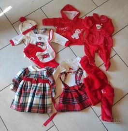 Vestiti di natale per bimba taglia 6-12 mesi