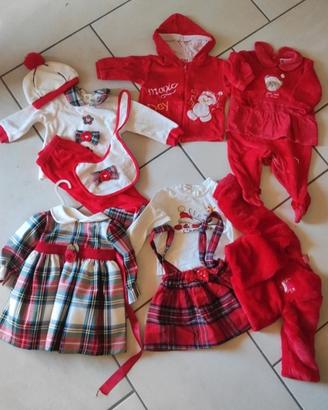 Vestiti di natale per bimba taglia 6-12 mesi