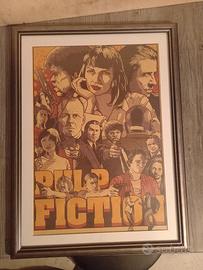 poster/quadro vintage pulp fiction