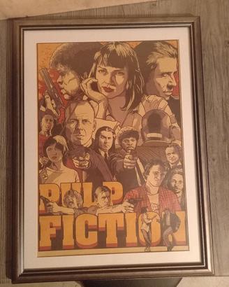 poster/quadro vintage pulp fiction