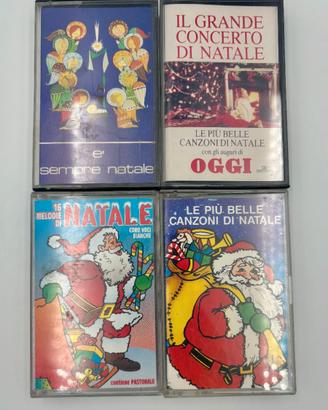 Lotto 4 musicassette natalizie vintage