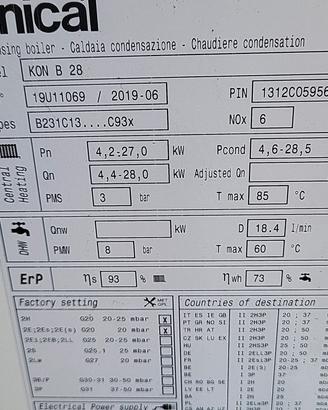 ricambi funzionanti x caldaia unikal kon b28