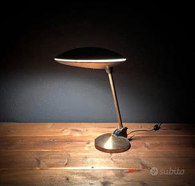 Lampada da tavolo in ottone space age anni 60