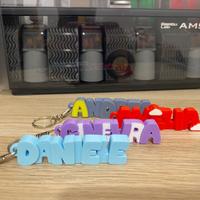 Portachiavi con Nome Personalizzato in 3D