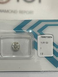 Diamante Naturale 1,01ct-I2-I taglio EXC. IGI