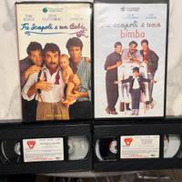 2 VHS EX NOLEGGIO TRE SCAPOLI E UN BEBE' - BIMBA