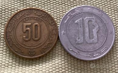 Lotto di due monete algerine