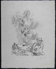 OSCAR KOKOSCHKA - Litografia originale firmata