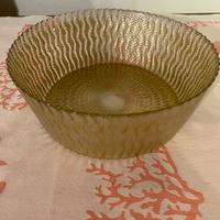 Ciotola in vetro giallo oro