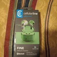  Auricolare Cellularline colore verde