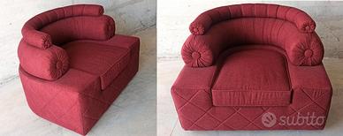 Poltrona da salotto nuova in tessuto L.110 Hl. 80