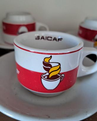 6 tazzine caffè bar vintage ACF Saicaf Anni 80