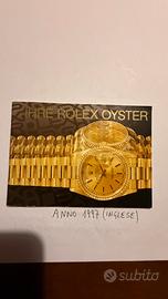 Rolex Libretto vintage Il Vostro Rolex Oyster 1997