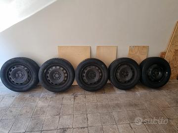 Cerchi in acciaio originali VW  16" - 5 pezzi