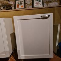 3 mobiletti cucina bianchi in legno