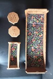 mobili in legno casa delle barbie anni 80 vintage