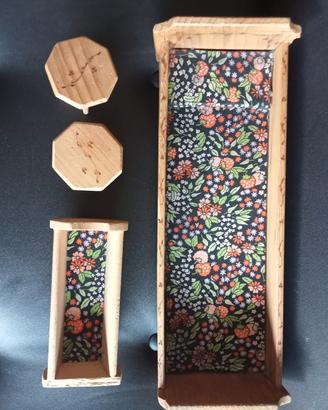 mobili in legno casa delle barbie anni 80 vintage